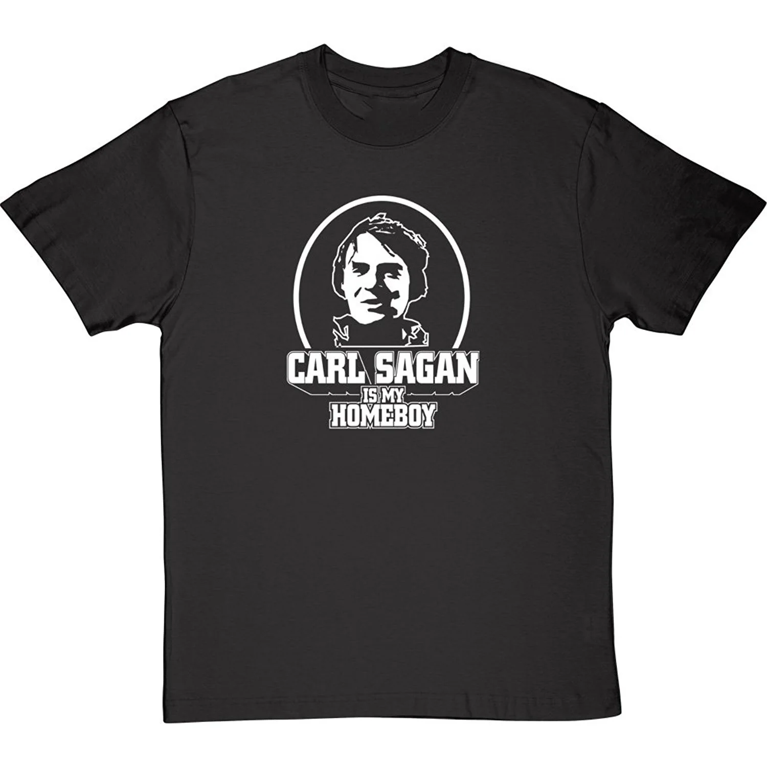 Мужская футболка с коротким рукавом Carl Sagan Is My Homeboy | одежда