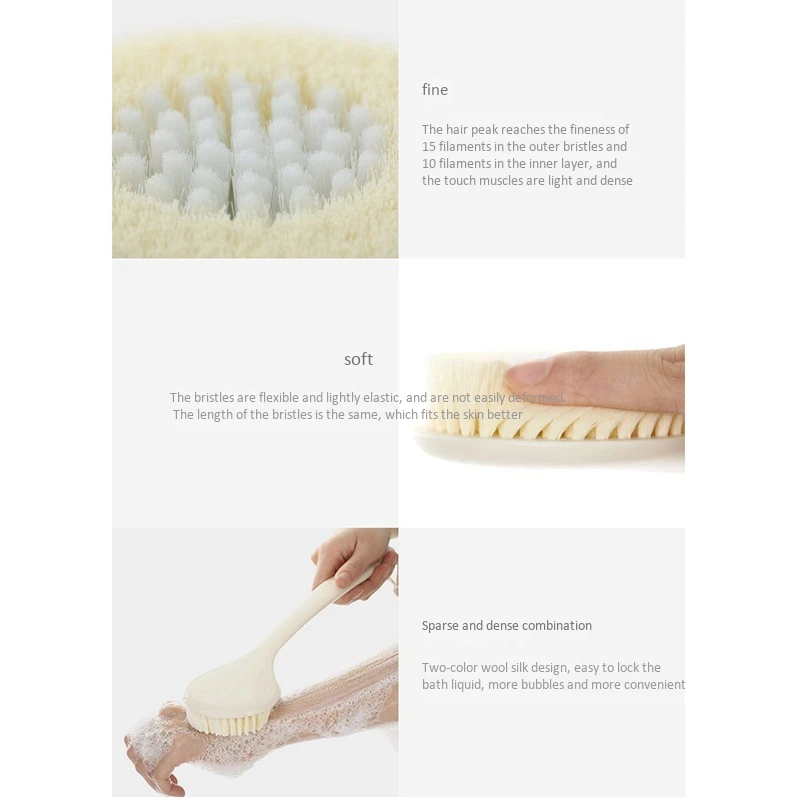 

Shower Brush Bath Brush Body Brush Back Dry Skin Spa Scrubber
