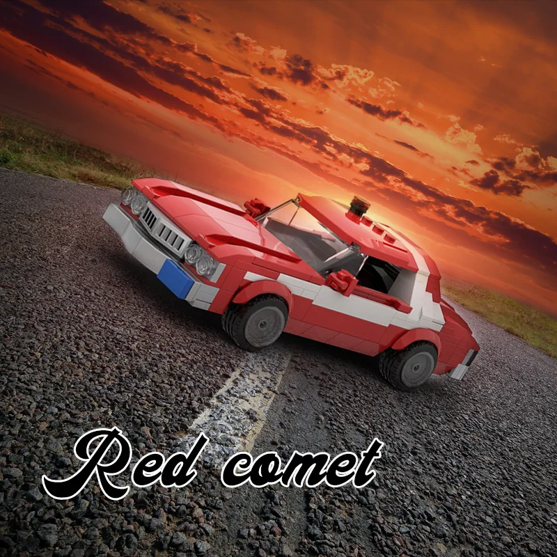 

MOC Car Building Blocks Bricks Starskys Hutch 1976 Grans Car Model Torinos DIY Assembly Toys For Kids Boys Gift 258pcs