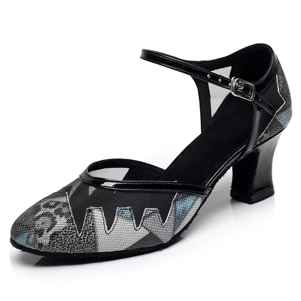 Женские туфли для латиноамериканских танцев DKZSYIM сетчатые и кожаные золотистые