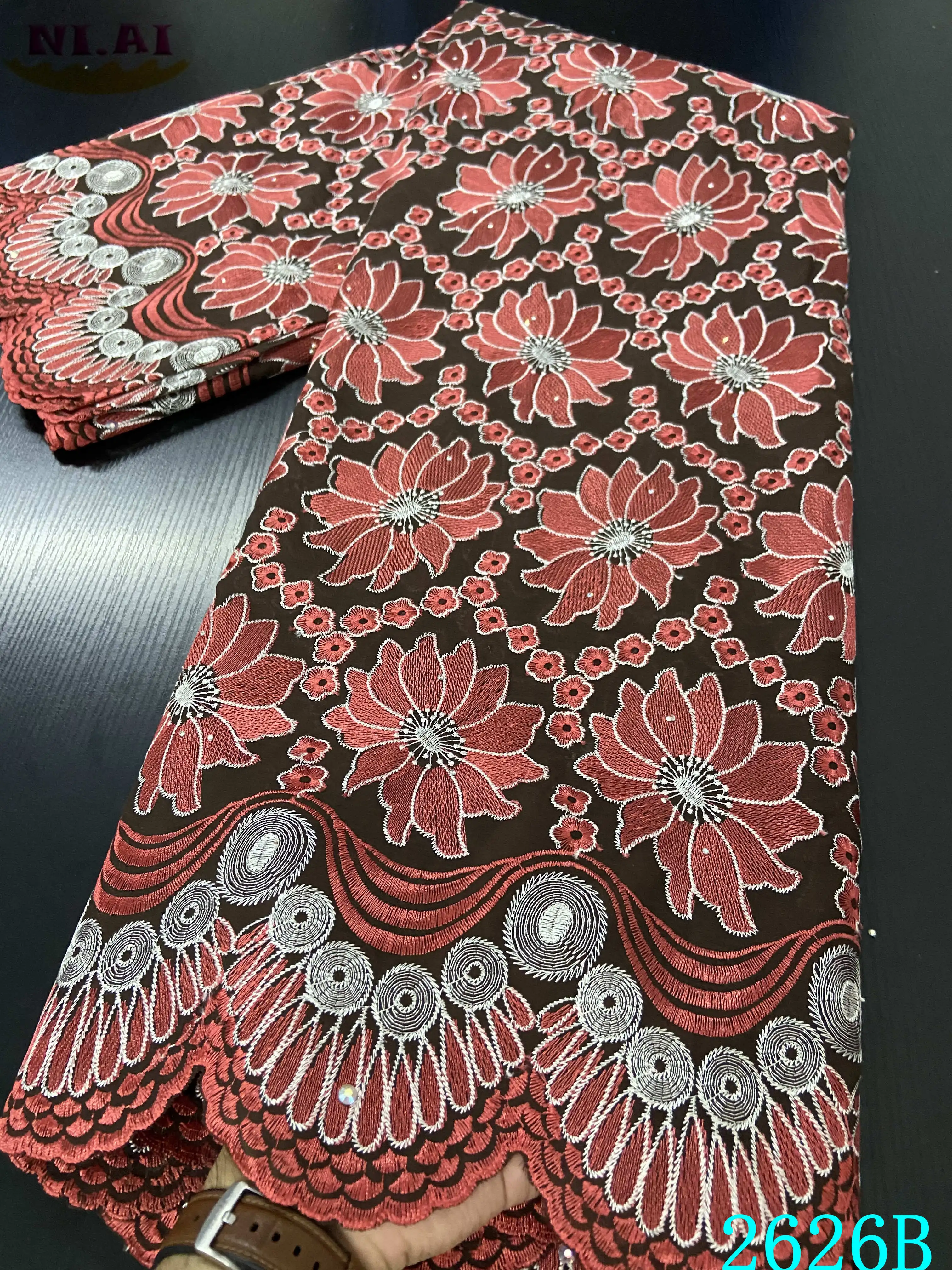 Швейцарская вуаль NIAI швейцарская сухая хлопчатобумажная кружевная ткань для