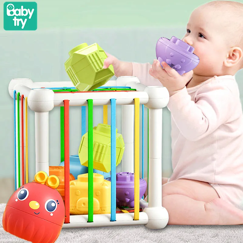 

Montessori Baby Toys 0 12 Months Stacking Blocks Juguetes Bebe Blocks Education Sensory Toy For Babies Boys Girl Gift 1 Year Old