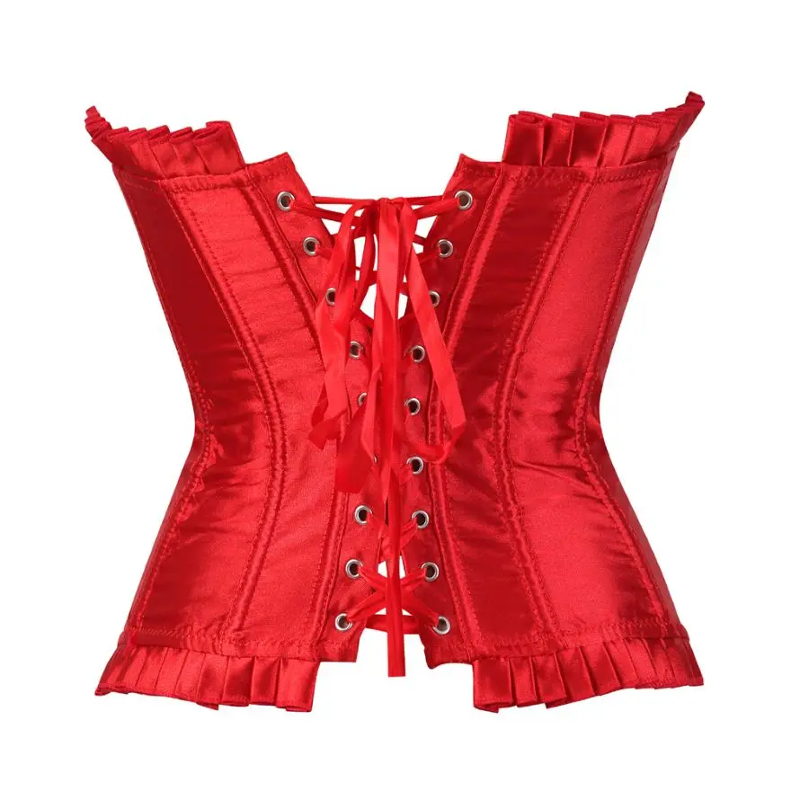 

Women Sexy Floral Brocade Overbust Corset Bustier Lingerie Vintage Jacquard Waist Trainer Corsets Bustiers Top Plus Size S-6XL