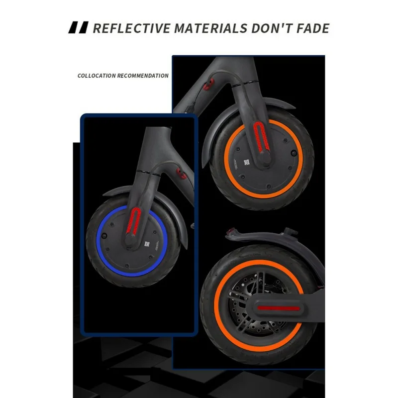 

Scooter Wheel Hubs Protective Reflective Sticker For Xiaomi M365/ Pro Electric Scooter For Mijia M365 Ninebot Stickers Hot