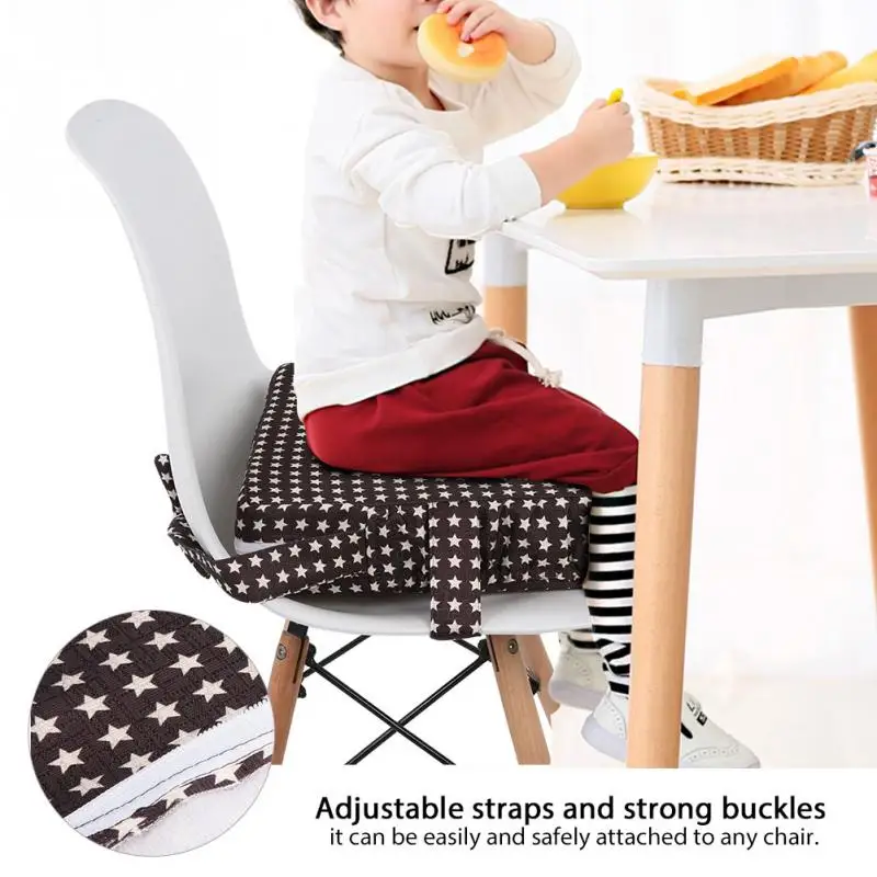 New Baby Dining Chair Booster Cushion Removable Kids Highchair Seat Pad Star Chair Heightening Cushion Child Mattress