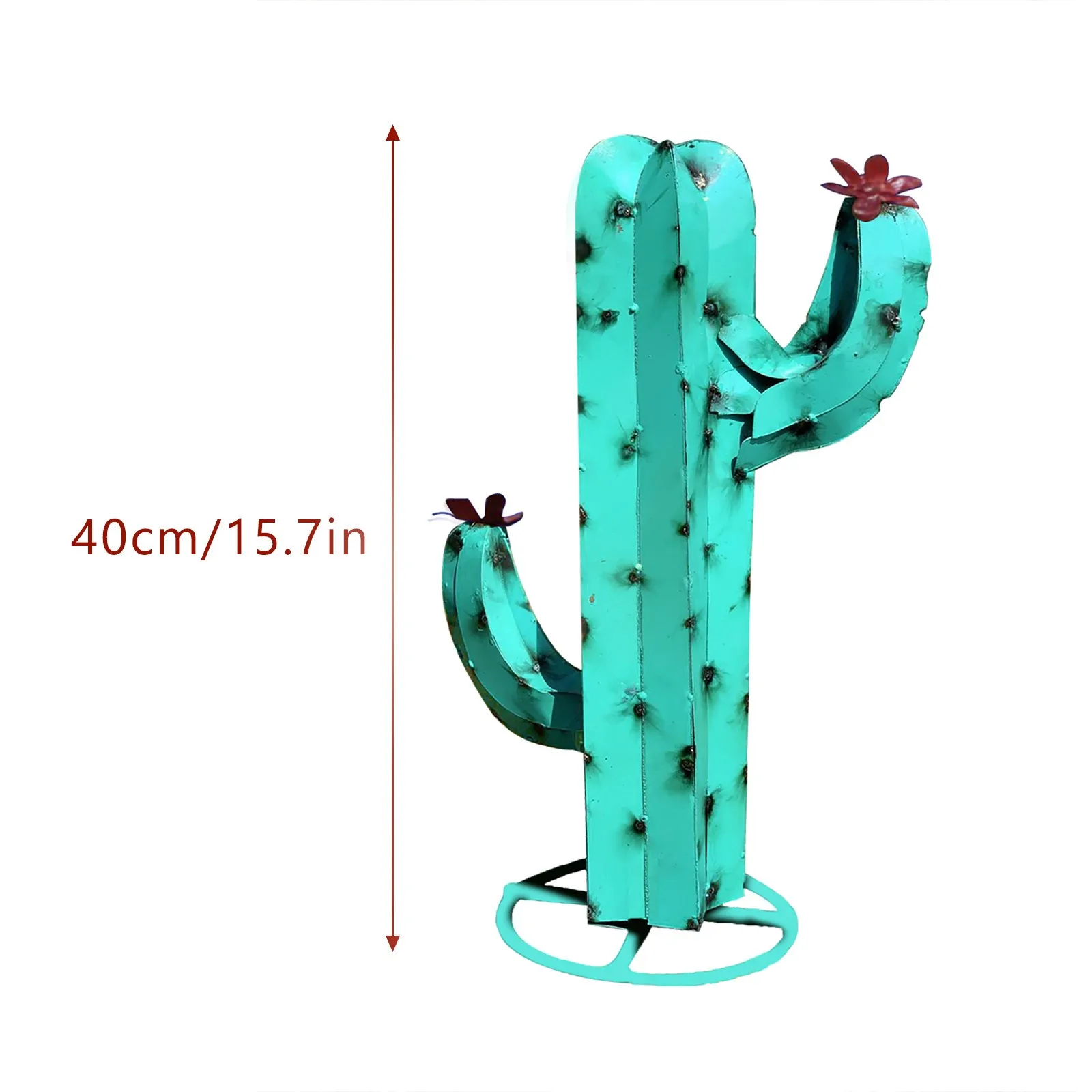 

Mexican Metal Art Metal Cactus Sculpture Garden Yard Sculpture Home Decor Outdoor Yard Garden Decoration Lawn Stake Gardening