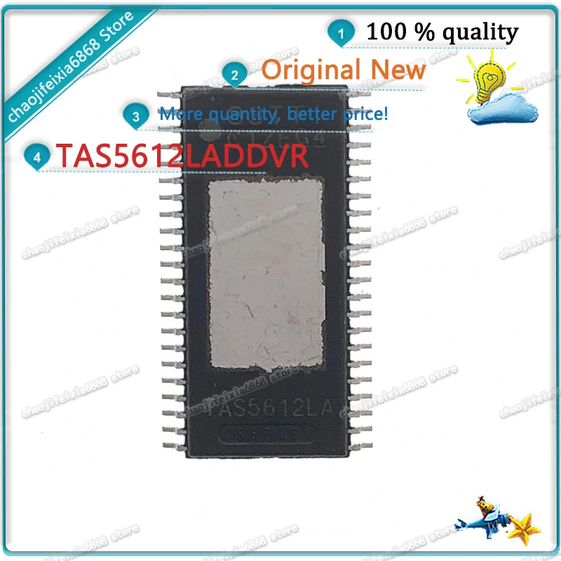 5 шт./лот! TAS5612LADDVR TAS5612LA HTSSOP-44 5612LADDVR TAS5612 SSOP44 стерео цифровой аудиоусилитель класса D