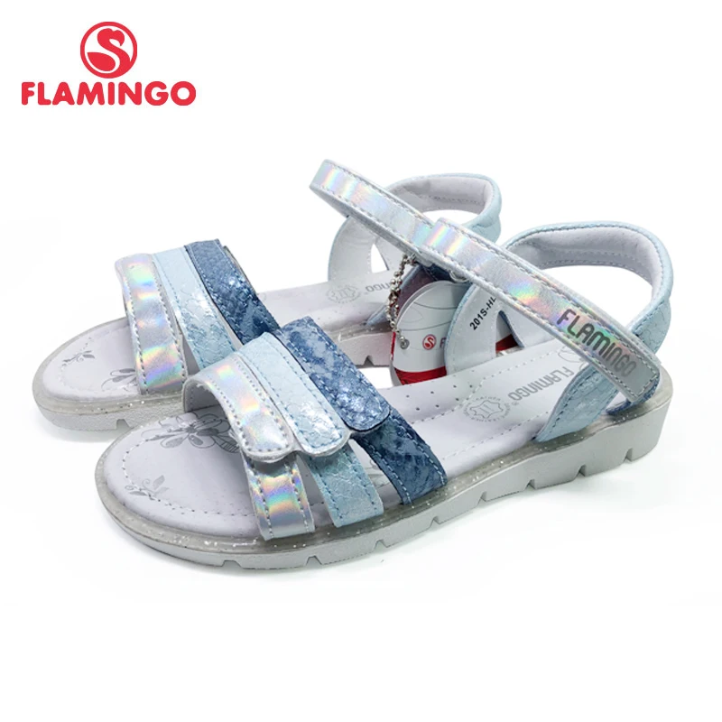 Летние детские сандалии с принтом Фламинго 2020 повседневные туфли принцессы на