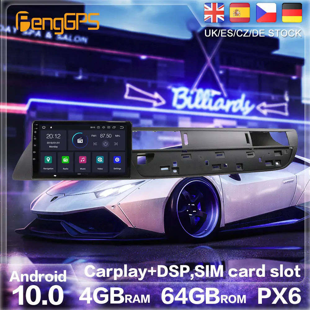 Android 10 0 Радио Стерео GPS навигация для Citroen C5 2010 2011 2012 Автомобильный DVD Плеер