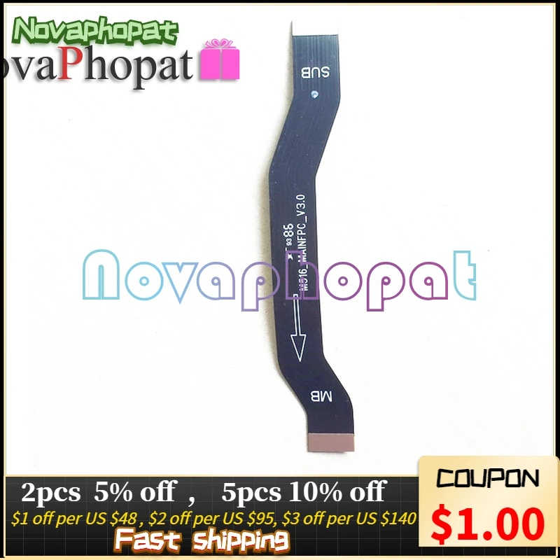 

Novaphopat Redrice Note8 Mainboard Flex For Redmi Note 8 Motherboard Connect LCD Flex Cable Ribbon + Tracking