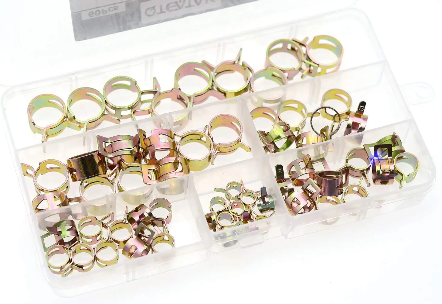 

60 шт., пружинный зажим для шланга, из силикона