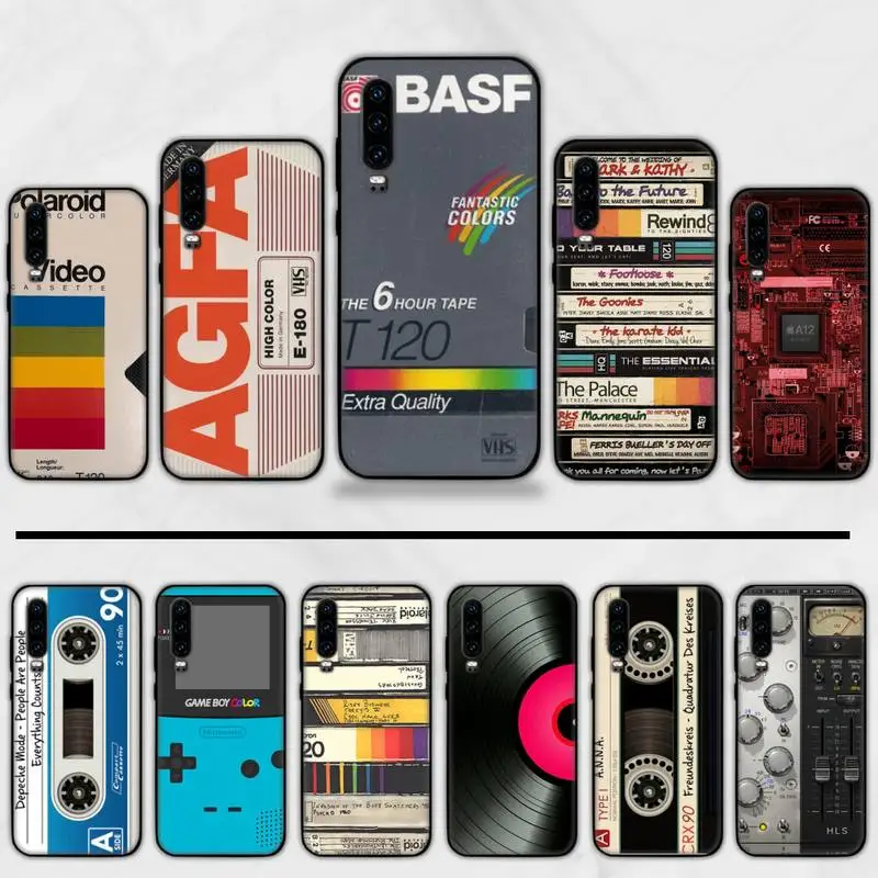 Винтажный чехол для телефона с магнитной лентой Huawei P9 P10 P20 P30 Pro Lite smart Mate 10 20 Y5 Y6 Y7