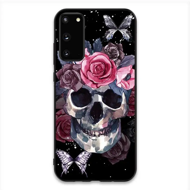 

Babaite Rose Skeleton Hand Skull Soft Phone Cover For Samsung S20 S10 S8 S9 Plus S7 S6 S5 Note10 Note9 S10lite