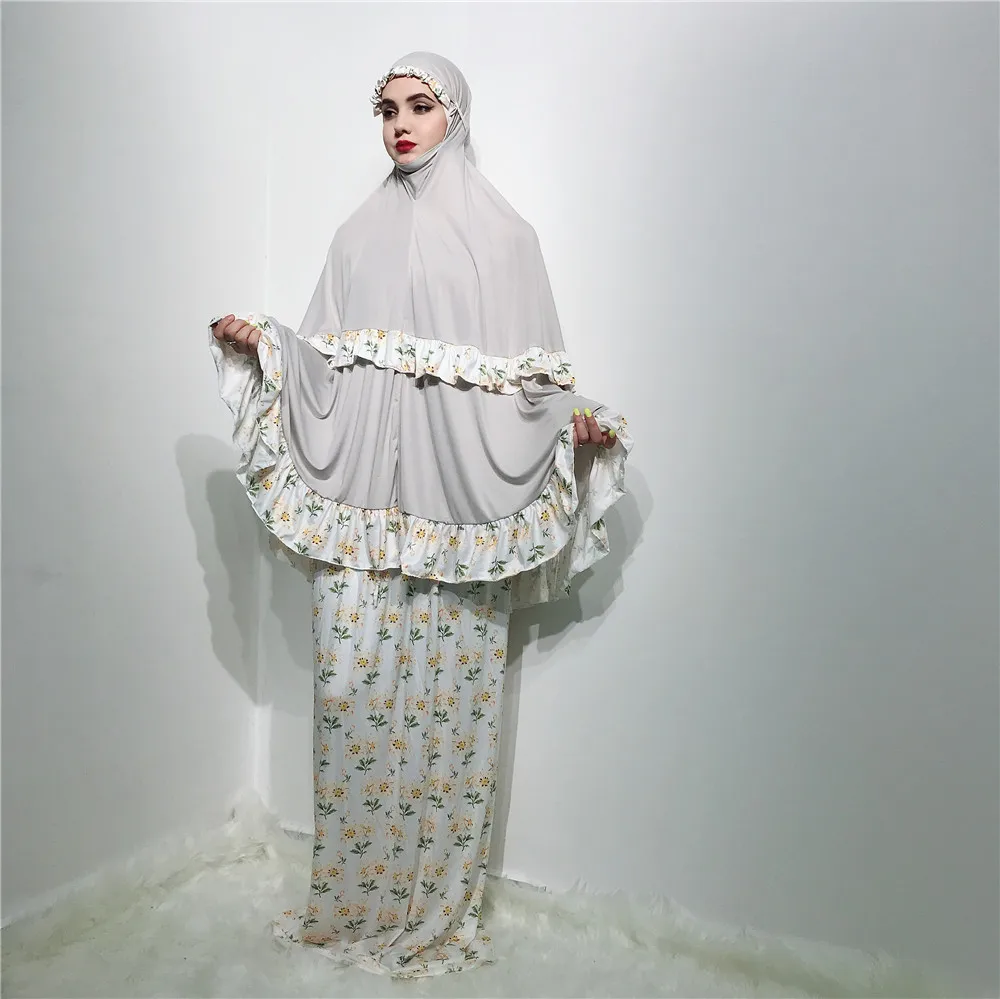 Формальная мусульманская молитвенная одежда, комплект с юбкой в стиле хиджаб, женское платье, хиджаб, джамбаб Исламская одежда, Дубай, намаз... от AliExpress RU&CIS NEW