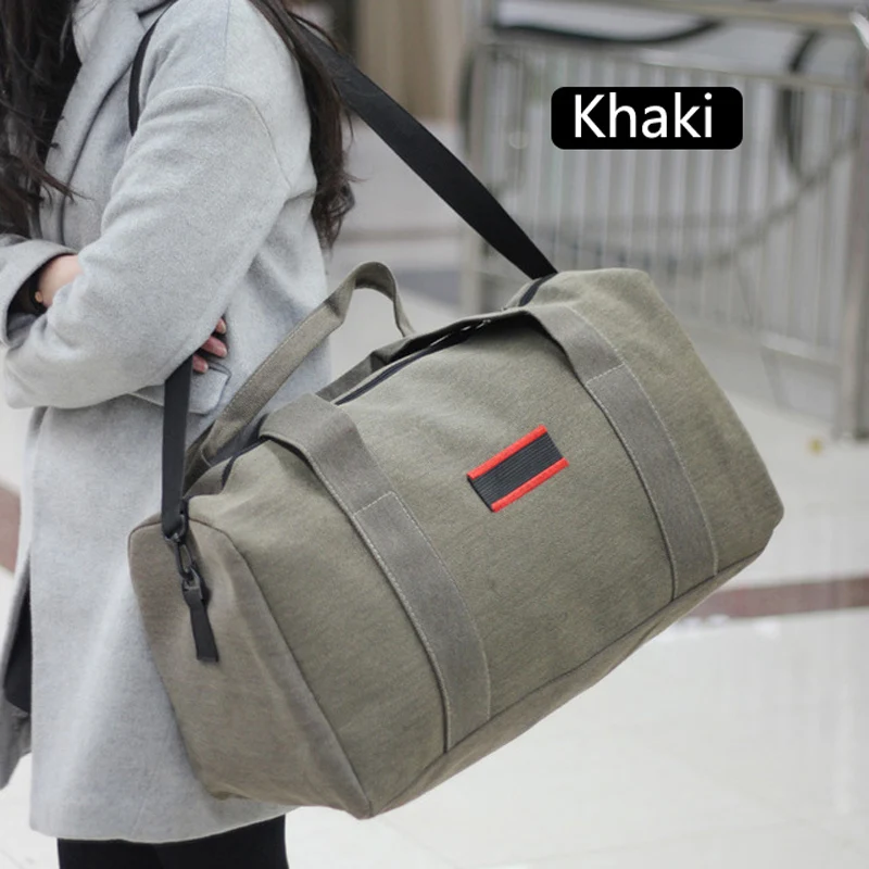 Мужская Холщовая Сумка FONTO портативная Простая Дорожная сумка через плечо