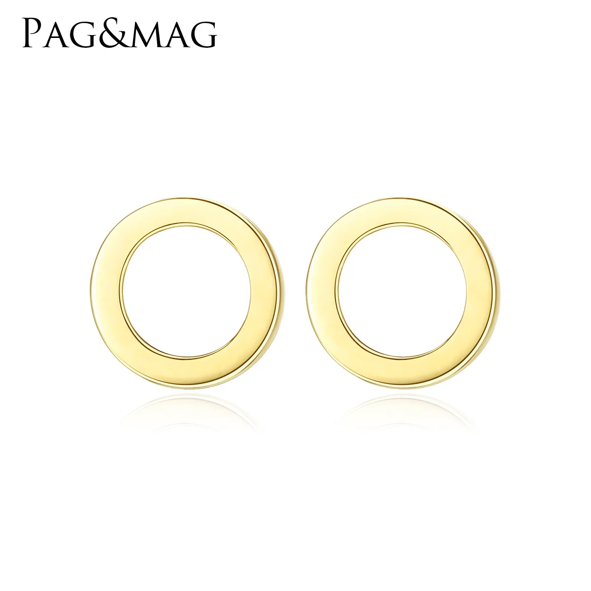 

PAG & MAG золотые ювелирные изделия 14K золотые ушные гвозди мини простые японские и корейские женские ушные гвозди