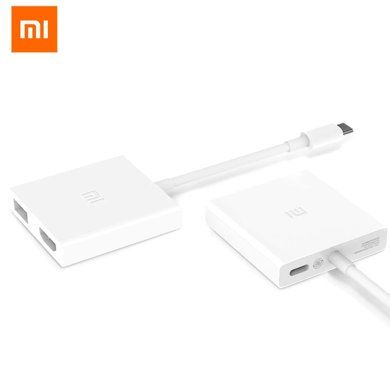 Оригинальный Многофункциональный конвертер Xiaomi USB C To HDMI адаптер 4K 1080P HDTV 3 0 PD2.0