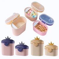 baby milk powder box infant food storage toddler double layer essential cereal snacks container bpa free baby accessories