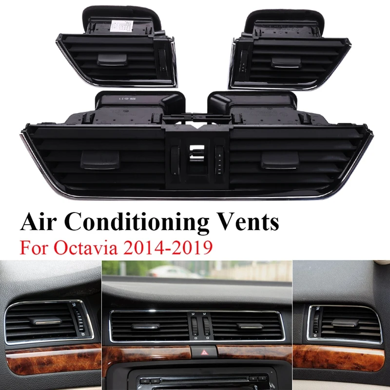 

Dashboard AC Air Conditioning Vent Outlet Kits for Skoda Octavia 2014-2019