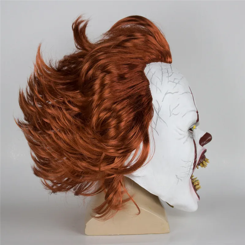 Новинка, 2 типа, светодиодный маска-клоун в стиле ужасов,, фильм «It Chapter 2 Pennywise», маска-клоун, латекс, страшные костюмы на Хэллоуин, реквизит
