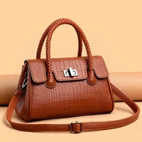 atmospheric soft leather braided rope handbag women fashion shoulder bag bags for women 2021 new luxury handbags crossbody bag