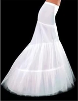 soft hot sale 2 hoops mermaid petticoat crinoline for mermaid wedding dress slip good quality and cheap