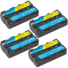 HIBTY 4 шт.лот 3200mAh Цифровая камера NP-F550 Аккумулятор для видеокамеры Sony NP-F330 NP-F530 NP-F570 NP-F730 NP-F750 Hi-8