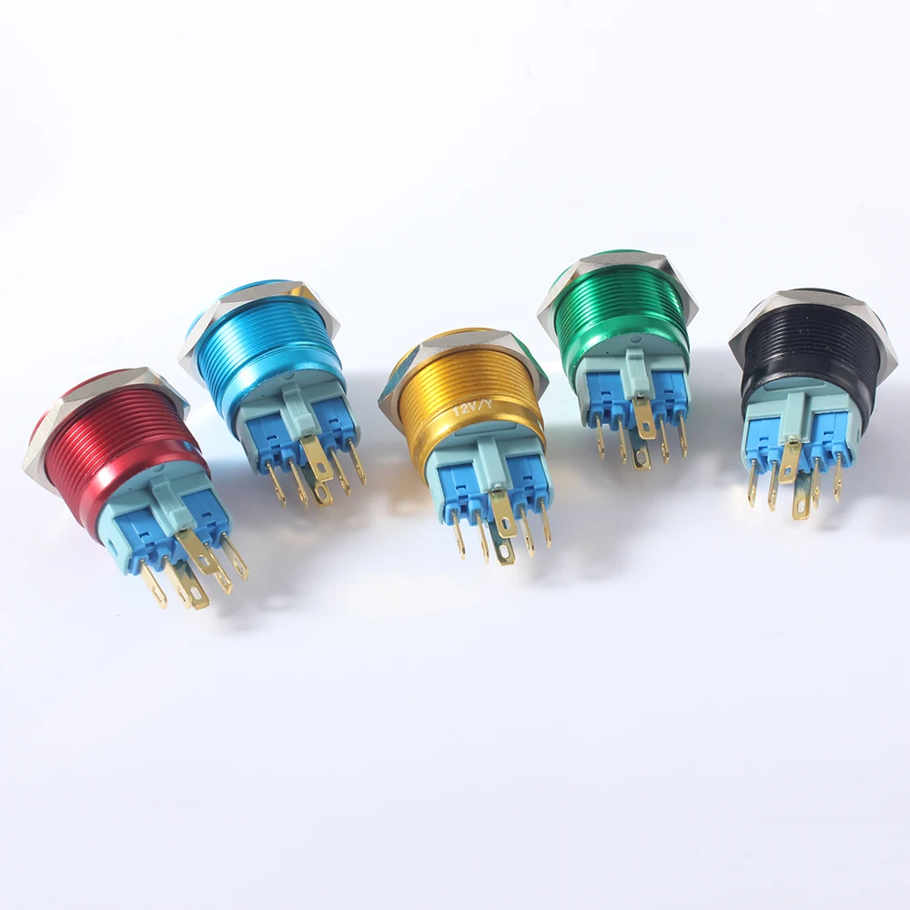 Светодиодный оксид алюминия 22 мм красный зеленый желтый синий черный