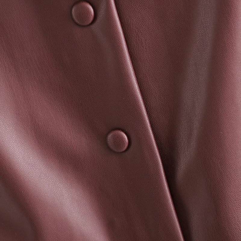 

TFMLN Black PU Leather Skirt Women 2020 New Midi-Calf Sexy High Waist Bodycon Solid Skirt Office Pencil Skirt Plus Size