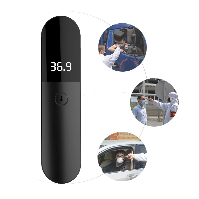 

Медицинский инфракрасный термометр, светодиодный цифровой Бесконтактный ЛОБНЫЙ термометр, измерение температуры для детей и взрослых, чер...