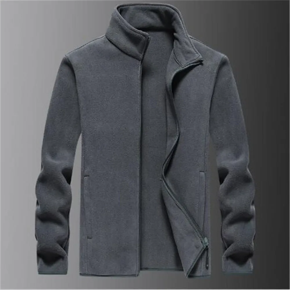 

Spring Autumn New Men's Jacket Double-sided Polar Fleece Sweater Outdoor Fleece Large Casual Coat