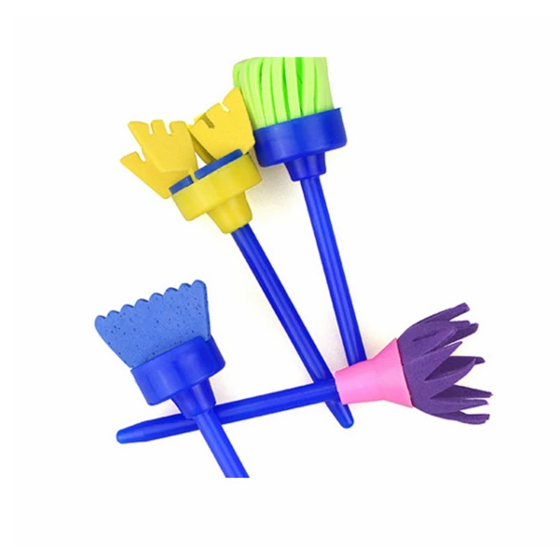 4 шт./компл. валик для самостоятельной покраски кисточки дома губка украшения