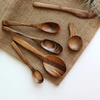 acacia unpainted spoon jam knives cutlery cutlery cutlery fruit dessert spoon childrens kitchen tableware mini wooden spoon