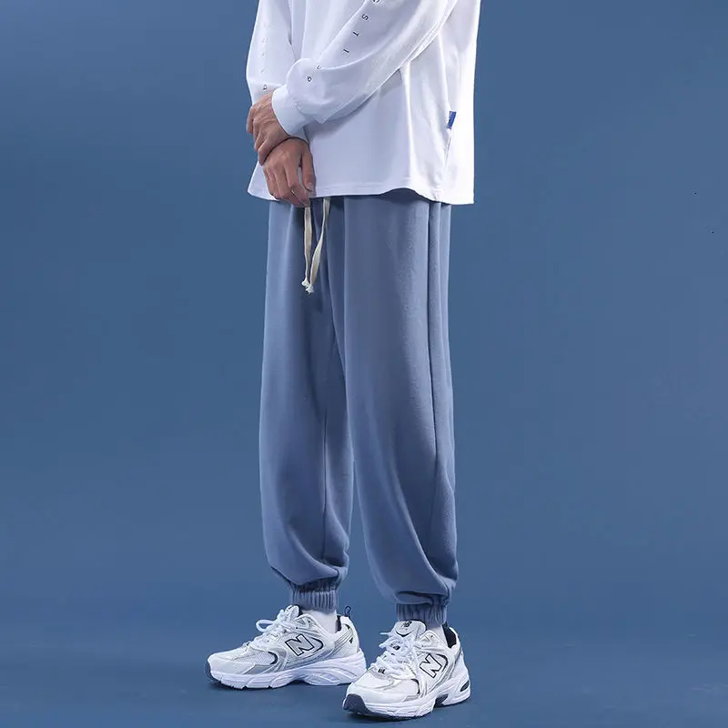 

Men Jogger Pants 2021 Spring OutDoor Casual SweatPants Men Straight Trouser Elastic Waist Baggy Pants Men's Clothing