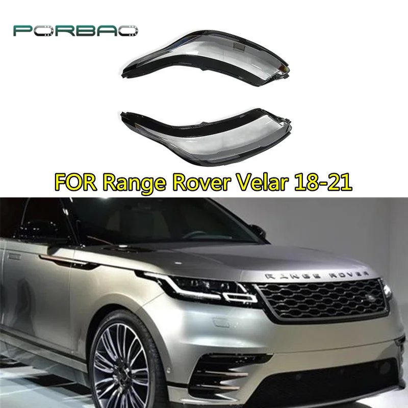 

Крышка для передней фары для Velar 2018 2019 2020 2021, прозрачная крышка для автомобильной фары, сменная Крышка для самостоятельной сборки