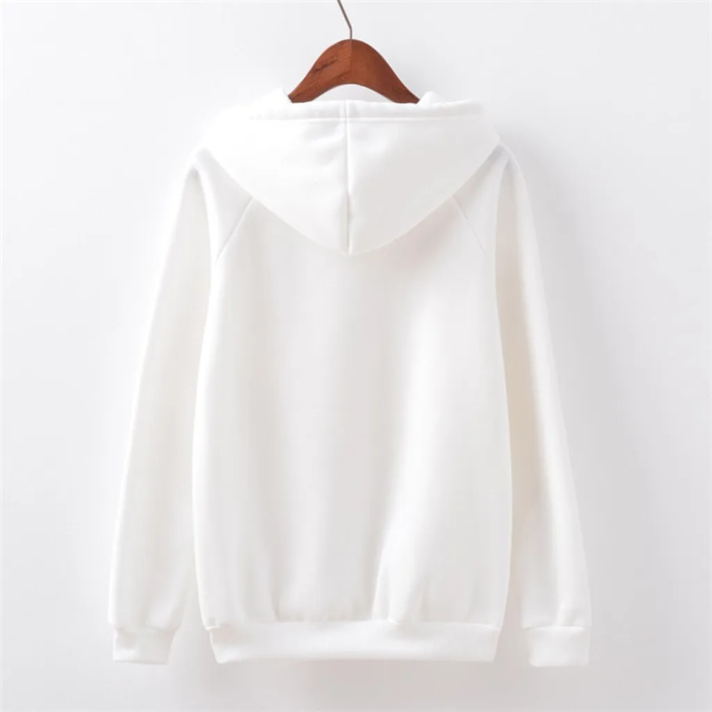 Женские толстовки с капюшоном 2019 Женская толстовка длинным рукавом и принтом Love