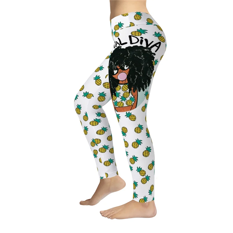 

2021 Summer Fashion Cartoon Seamless Leggings High Waist Fitness Slim Elasticity Leggings