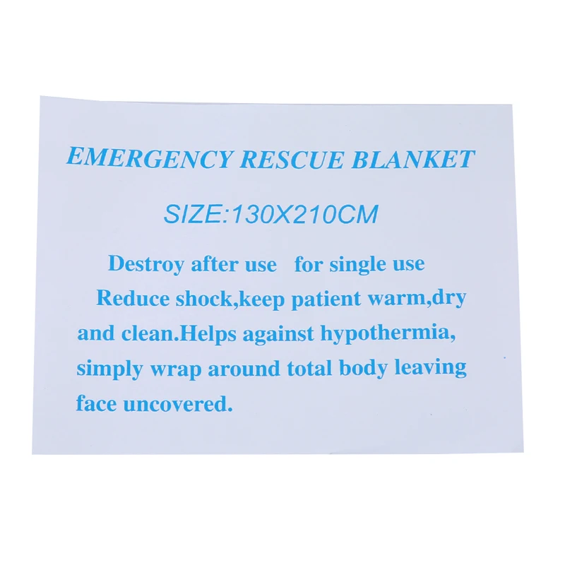 

Emergency Blanket Survival Outdoor Survival Rescue Blanket Foil Thermal Space First Aid Sliver Rescue Curtain Military Blanket