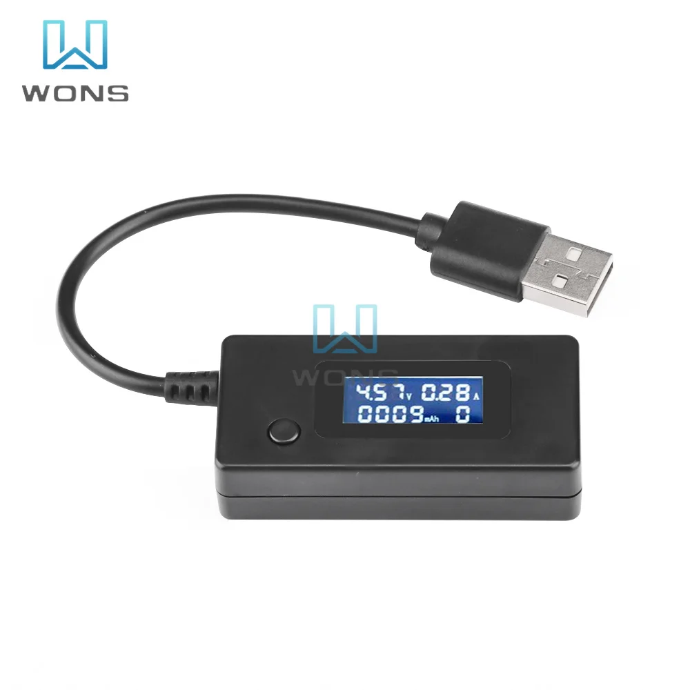 

LCD Micro USB Charger Battery Capacity Voltage Current Tester Meter Detector +Load Resistor 2A/1A with Switch Voltmeter Ammeter