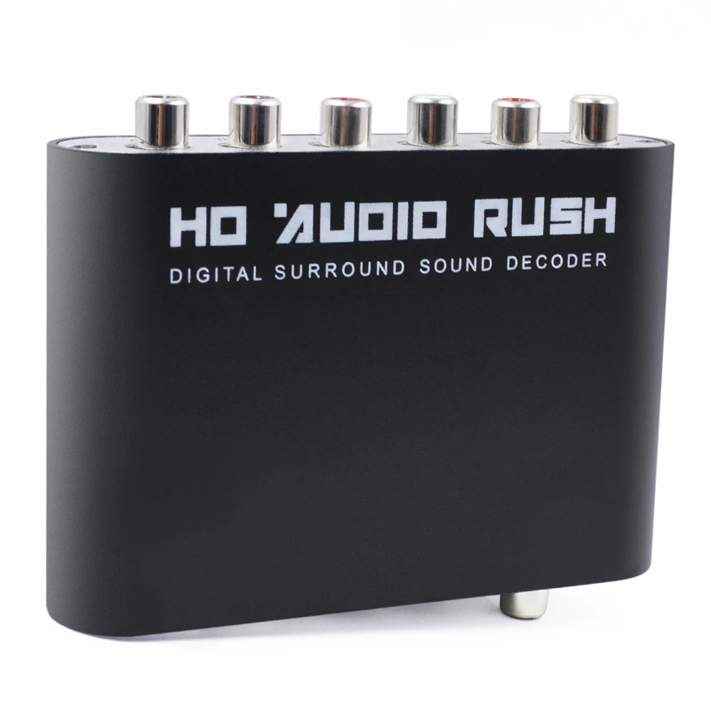 Аудио декодер 5 1 SPDIF AUX коаксиальный цифровой в аналоговый 6 RCA HD AC3 DTS Dolby усилитель