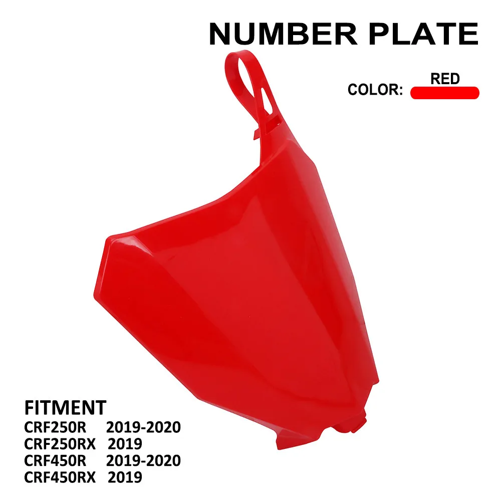 Передние номерные таблички для Honda CRF250R 2019 2020 CRF250RX CRF450R CRF450RX внедорожный мотоцикл