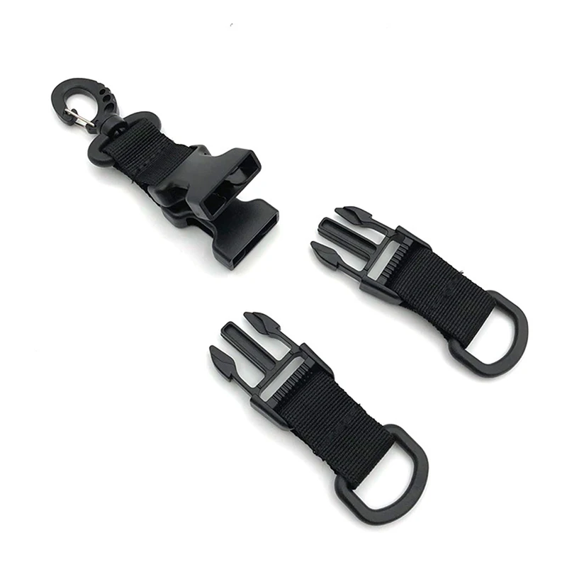

Climbing Equipment Belt & Plastic Buckle Tactical Multi-functional Snap Carabiner D-Ring Key Chain Clip Hiking Camp Hook