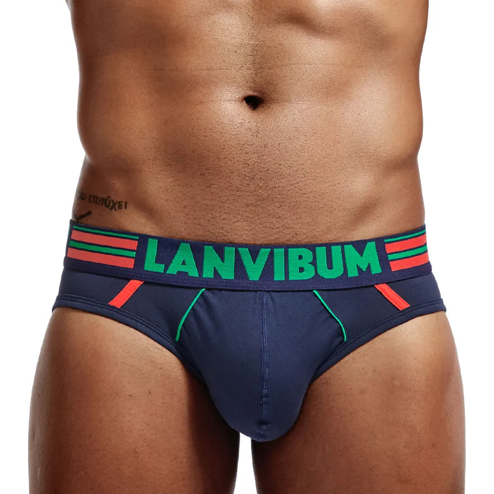 Мужское нижнее белье хлопковые мягкие трусы мужские бикини дышащие удобные