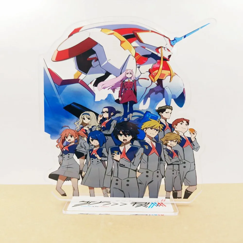 Аниме DARLING в FRANXX 02 ноль два фигурка на акриловой подставке настольное украшение