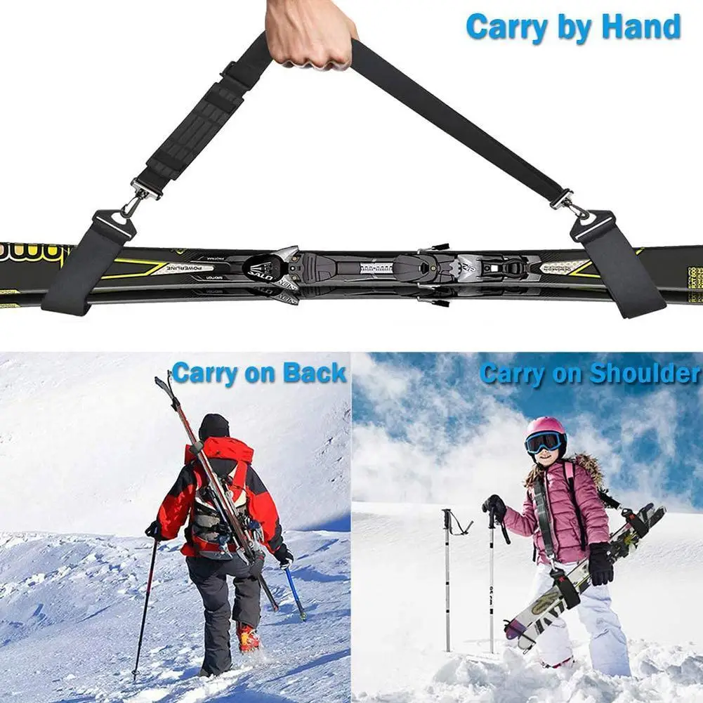 

Ski Shoulder Strap Hand-Held Double Snowboard Strap Adjustable Strap Belt Carrier EVA Multifunctional Tool Hand Handle Nylo N2Z1