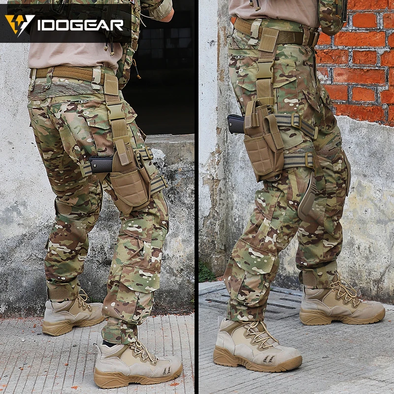 IDOGEAR G3 боевые штаны с наколенниками страйкбол тактические брюки Мультикам CP gen3 Охота камуфляж