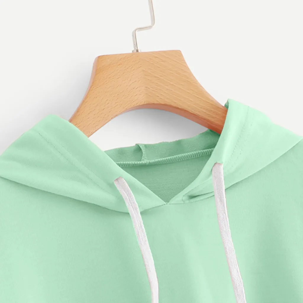 Women Sweatshirt Hoodies Tops Sweetshirts Autumn And Winter Button Long Sleeve Regular Blouse