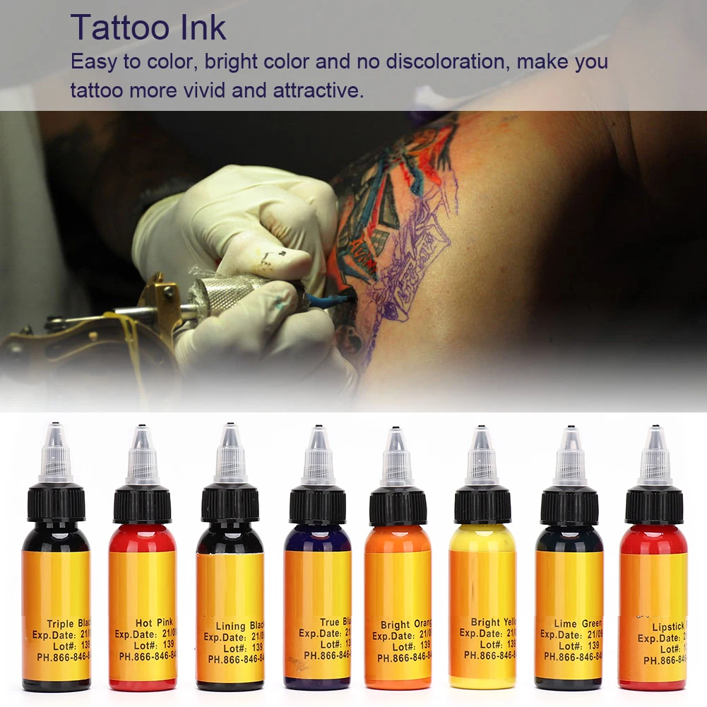 16 цветов 30 мл/бутылка профессиональная микроблейдинг тату чернила набор