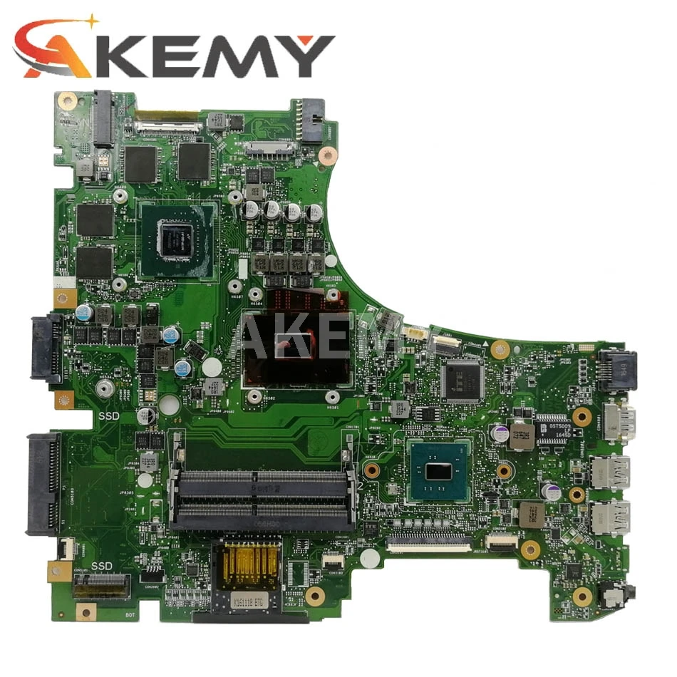 Bestellen Akemy GL553VE MB._ I7-7700HQ GTX1050 MainBoard Für ASUS GL553VE GL553VD GL553V Laptop Motherboard 90NB0DX0-R00020
