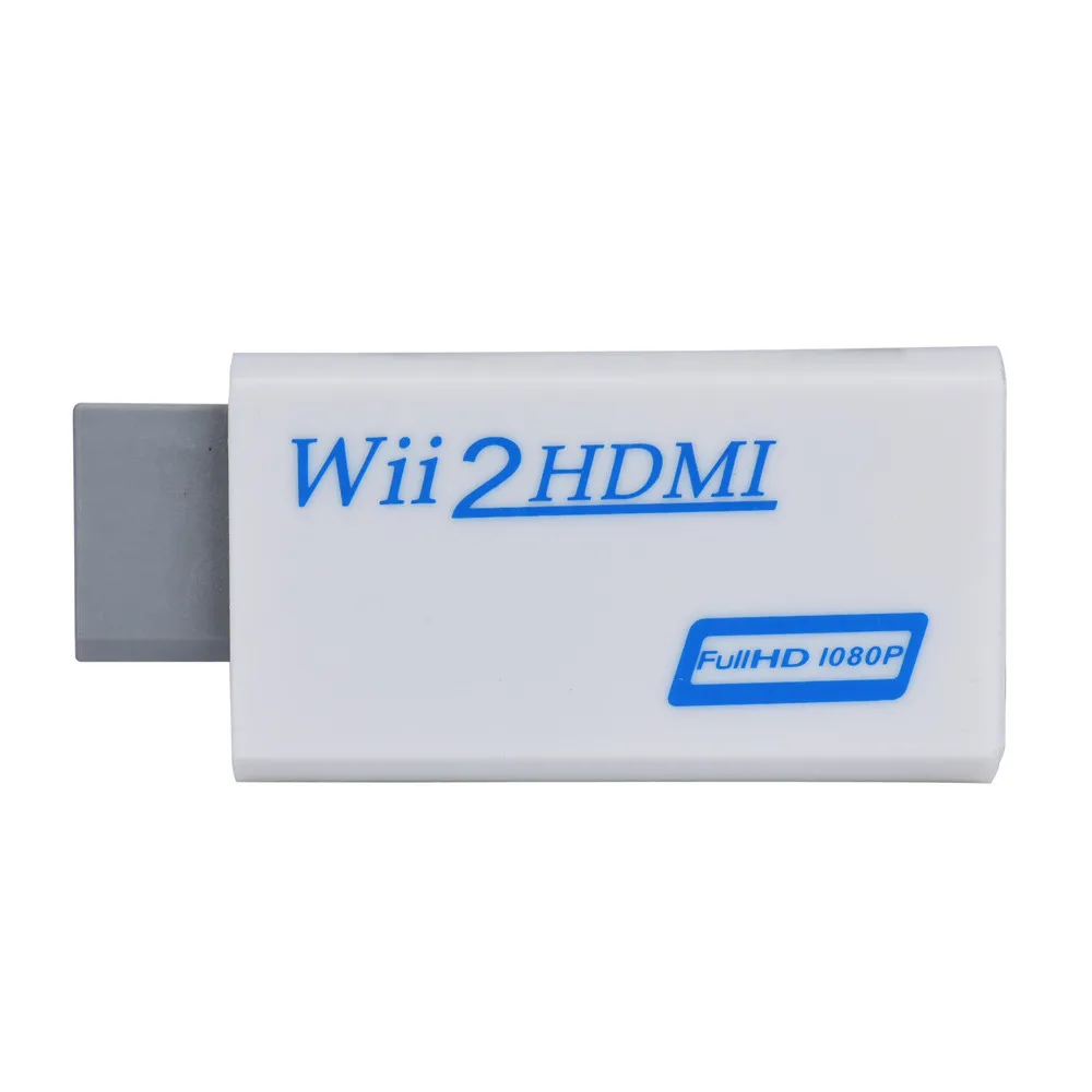 Адаптер-преобразователь CARPRIE с Full HD HDMI 1080P и аудиовыходом 3 5 мм для Wii 2 белый Прямая